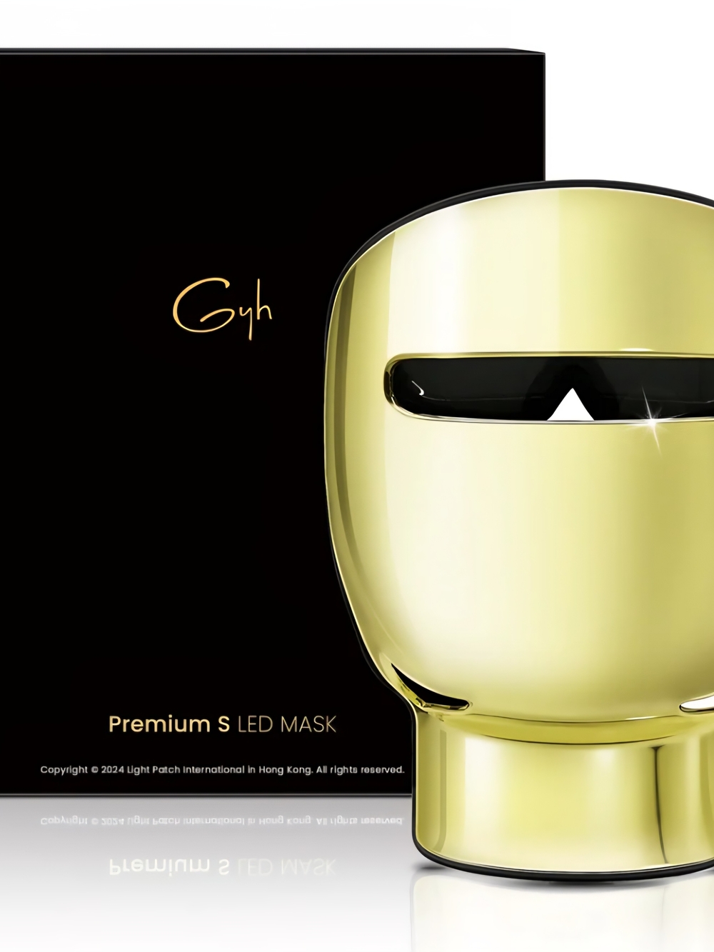 GYH Premium-S 8-Color LED Light Therapy Face & Neck Mask w/ Handheld Light Wand